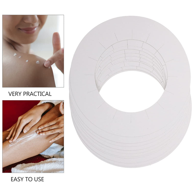 [Australia] - 30pcs Wax Machine Mat Wax Warmer Collar ing Machine Mat Hair Removal Kit Cloth Strips ing Protection Collars s Warmer Ring Paper Lining White 