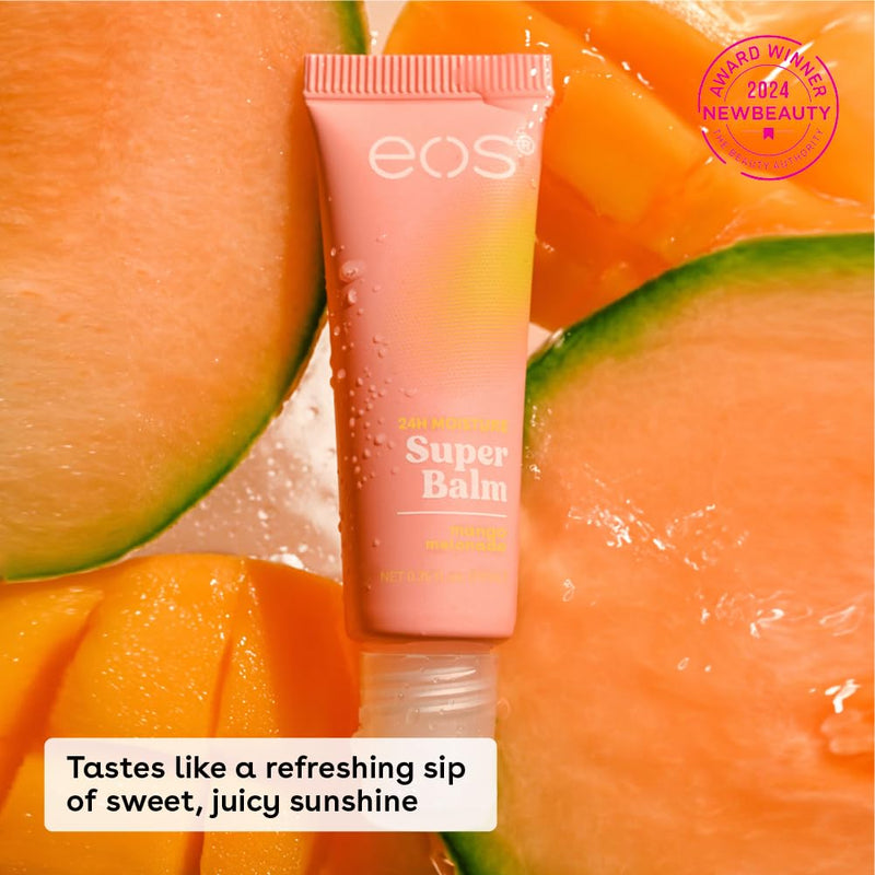 eos 24H Moisture Super Balm- Watermelon Frosé & Mango Melonade, Lip Mask, Day or Night Lip Treatment, Made for Sensitive Skin, 0.35 fl oz, 2-Pack Watermelon Frosé + Mango Melonade 0.35 Fl Oz (Pack of 2)