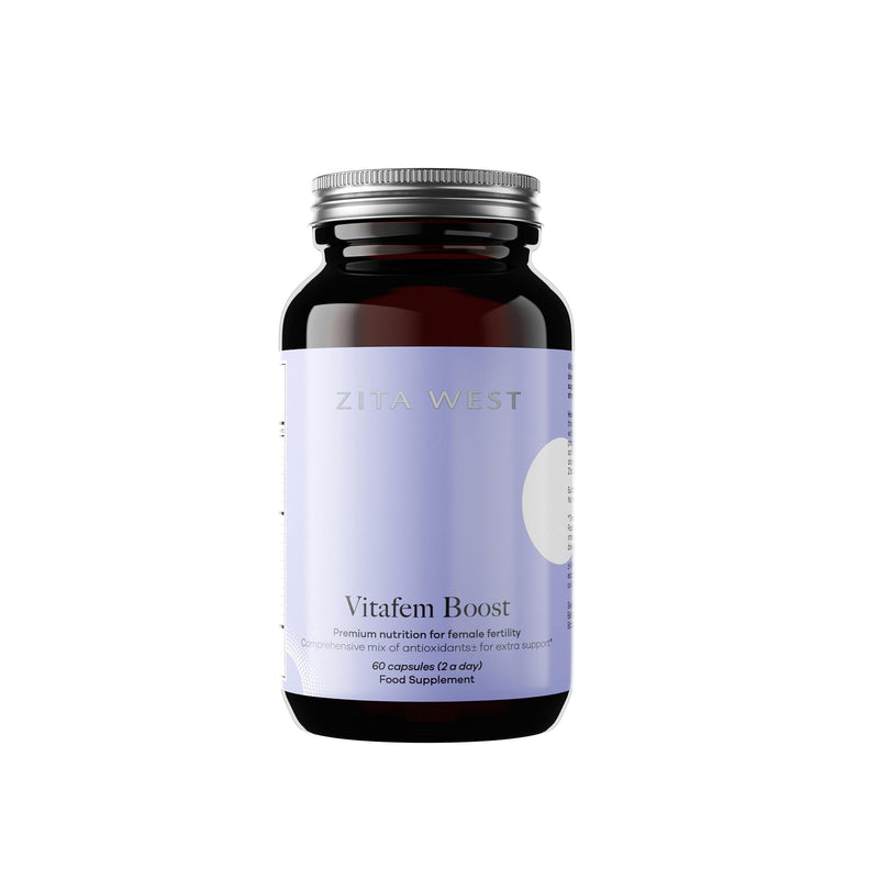 Zita West Vitafem Boost - Premium Antioxidants for Female Fertility, IVF & Natural Conception Support - 60 Capsules (1 Month Supply)