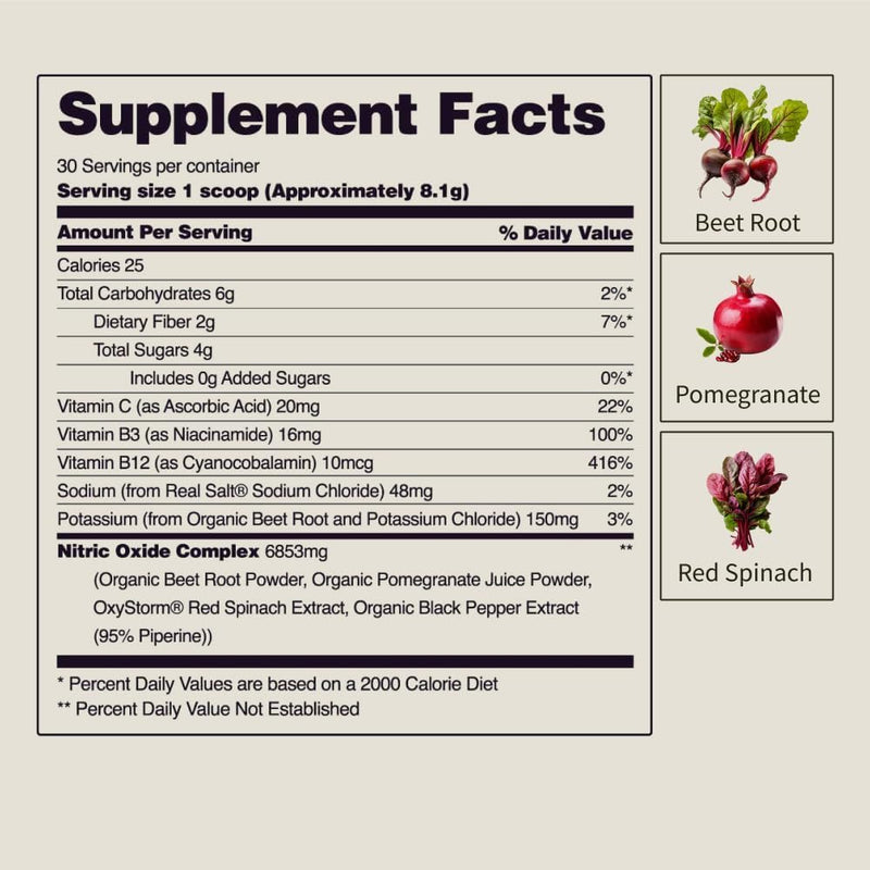 Snap Supplements Heart Beets Stick Packs, Organic Beet Root Powder Drink Mix, Cardiovascular Support for Men & Women, Beets, Pomegranate & Red Spinach, Nitric Oxide Booster, Mixed Berry, 10 Servings