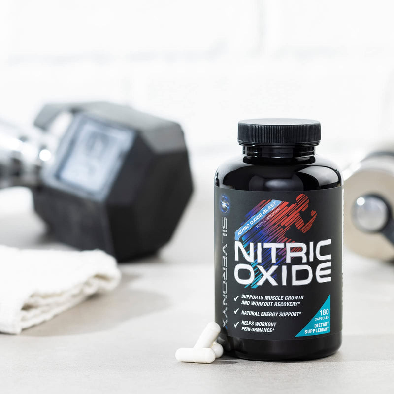 [Australia] - Extra Strength Nitric Oxide Supplement L Arginine 3X Strength - Citrulline Malate, AAKG, Beta Alanine - Premium Muscle Supporting Nitric Booster for Strength & Energy to Train Harder - 180 Capsules 180 Count (Pack of 1) 