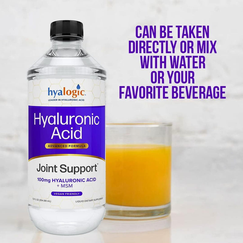 [Australia] - Hyalogic Hyaluronic Acid Joint Support Supplement (12 oz) ‚Äì Advanced Formula Joint Supplement ‚Äì MSM & 100 mg Hyaluronic Acid Supplements ‚Äì Joint Supplements for Women & Men for Overall Joint Health 