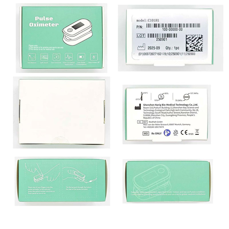 [Australia] - pulse oximeter with respiration Rate Monitor Fingertip Oxygen Monitoring with OLED screen ÔºåAccurate measurement of PI RR PR SPO2 