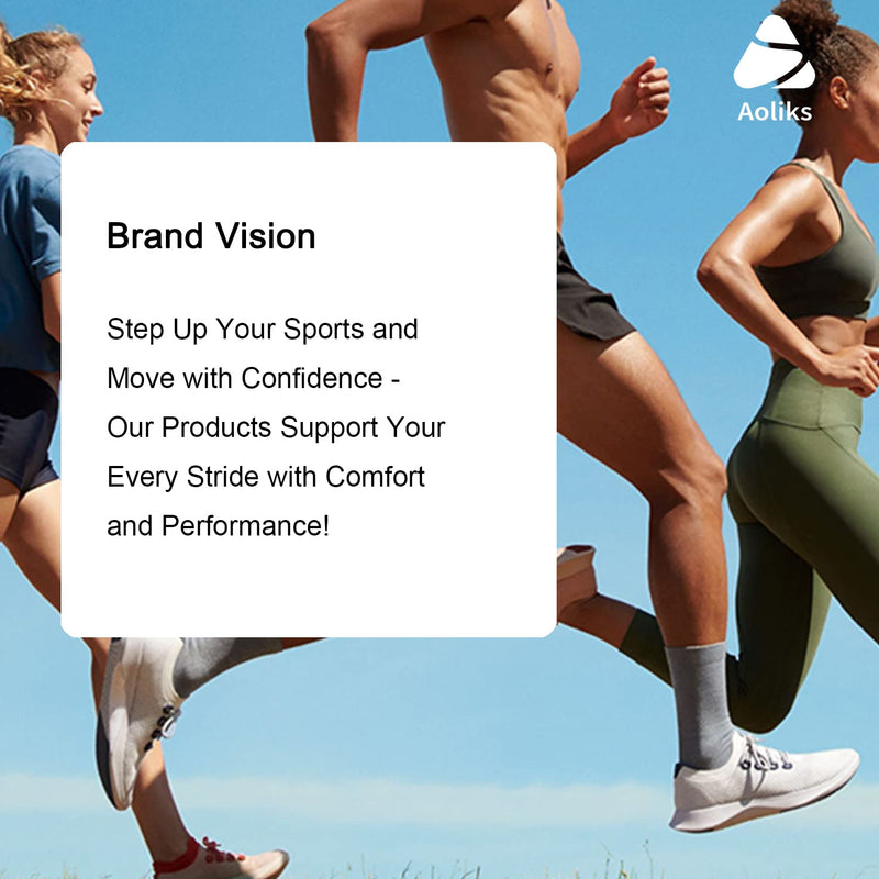 [Australia] - Aoliks Compression Socks for Women & Men 4 Pairs, Best Support for Nurses Running Travel Black Small-Medium 