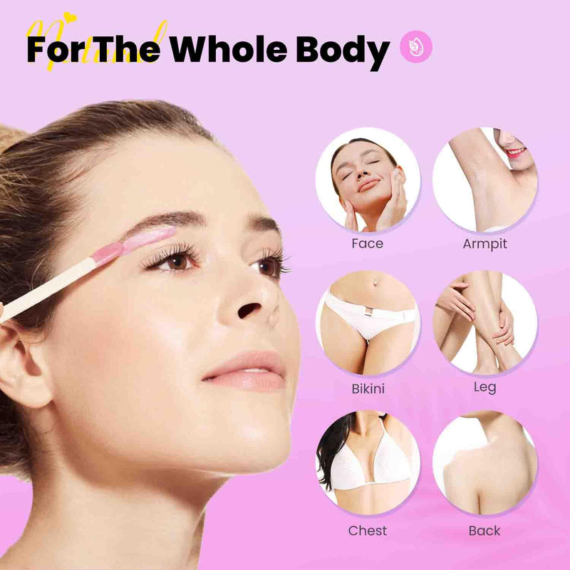 [Australia] - Waxfans Wax Beads, Wax Beads for Hair Removal 1.1lb,for Brazilian Waxing,Bikini Wax Sexy Bikini(4 pack) Pink-4P 