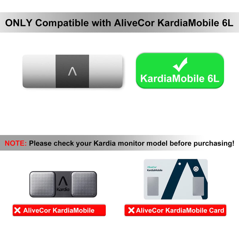 [Australia] - iGuerburn Protective Case for AliveCor KardiaMobile 6-Lead Personal EKG, Heart Monitor Case for Kardia Mobile 6L ECG (NOT for KardiaMobile 1L!) Black - KardiaMobile 6L 