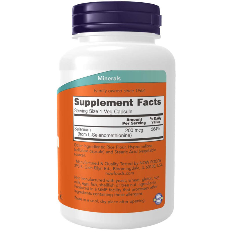 [Australia] - NOW Foods Selenium 200 mcg VCaps, 180 ct (180) 