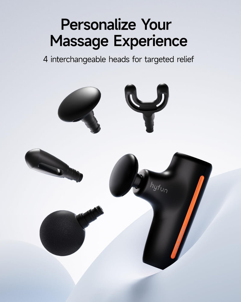 Super Mini Massage Gun, Travel Handheld Massager for Muscle Recovery | Ultra-Compact Design, Deep Tissue Percussion Massager, Men & Women Soreness Relief, Home, Gym, Office, FSA Eligible HSA Black
