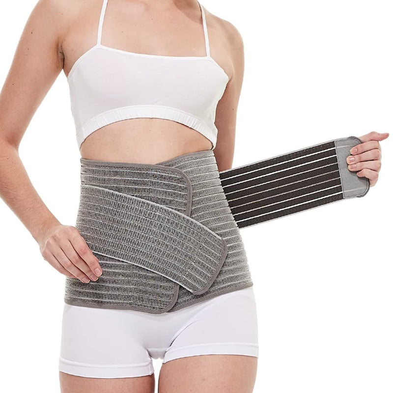 Mama Sue's Postpartum Recovery Belly Wrap Waistband or Post Surgical Adjustable Girdle, Great for Back Pain and Abdominal Compression (Small/Medium) Small/Medium
