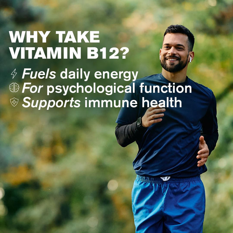Daily Vitamin B12, 2000ug | High Strength Energy Support | 30 Vegan Capsules | 1-A-Day | DR.VEGAN®