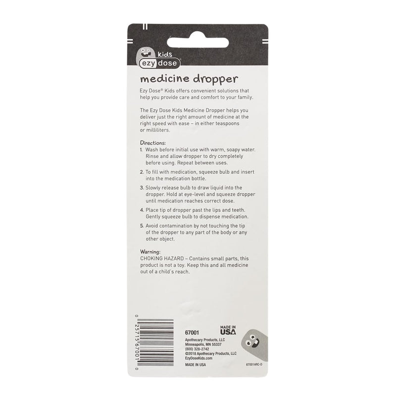 [Australia] - EZY DOSE Kids Oral Liquid Medicine Dropper, For Baby & Toddler, 2.5mL/0.5 TSP Capacity, Calibrated, Easy to Use with Precise Dosing, Color May Vary, BPA Free 