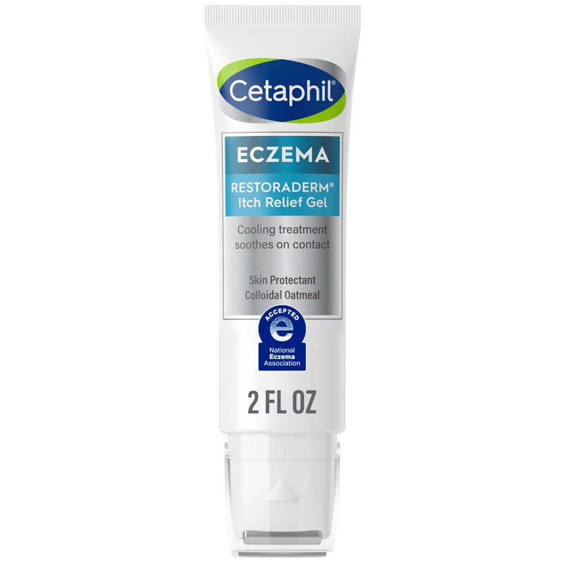 Cetaphil ECZEMA RESTORADERM Itch Relief Gel, For Eczema Prone Skin, 2 fl oz, Instantly Soothes, 12 Hour Itch Relief, 0.5% Skin Protectant Colloidal Oatmeal, Steroid Free 2 Fl Oz (Pack of 1)