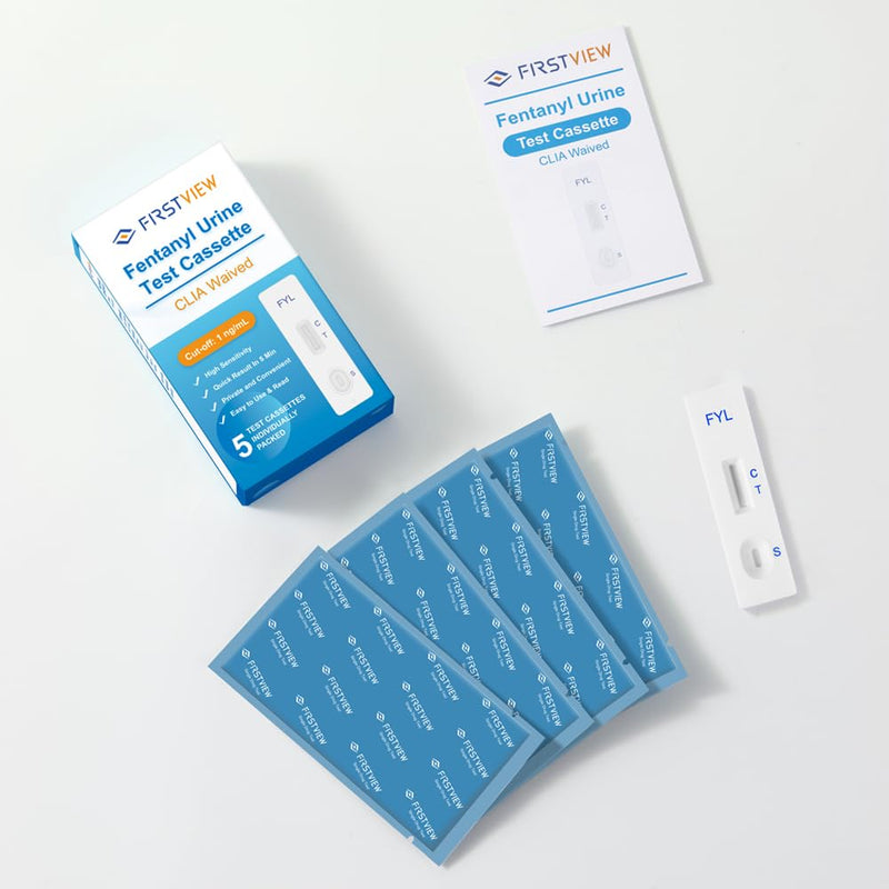 fentanyl Test Strips 5 Pack –Harm Reduction Tool – Overdose Prevention – Fast & Accurate Drug Testing Kit