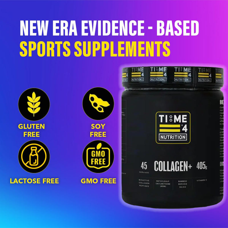 Time 4 Collagen + 45 Servings – Pure Hydrolysed Collagen Powder for Women & Men, MSM, Silica from Bamboo & Vitamin C – Collagen Protein Powder for Joint Care, Bones, Hair, Nails, Skin & Wrinkles