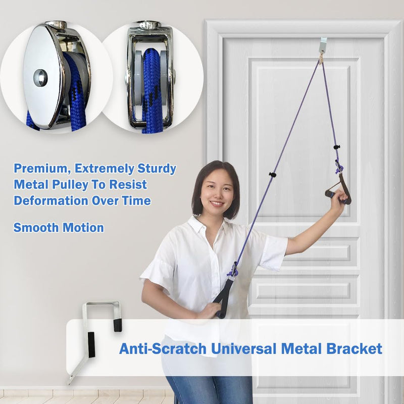 [Australia] - Shoulder Pulley for Physical Therapy, Pulleys for Shoulder Rehab Over Door, Shoulder Pulley Over The Door Physical Therapy, Door Pulleys for Physical Therapy, Arm Pulley, Over The Door Pulleys 