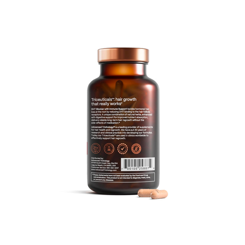DHT Blocker - Hair Growth Supplement for Genetic Thinning for Men and Women | Guaranteed, Backed by 20 Years of Experience in Hair Loss Treatment Clinics