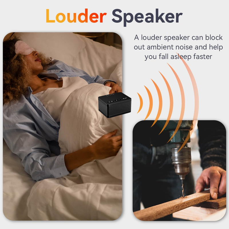 [Australia] - Sound Machine Brown Noise White Noise Machine with 30 Soothing Sounds 36 Levels Volume 5 Timers and Memory Function Effectively Blocks Noise Ideal Sleep Machine for Baby Kids Adults Black 