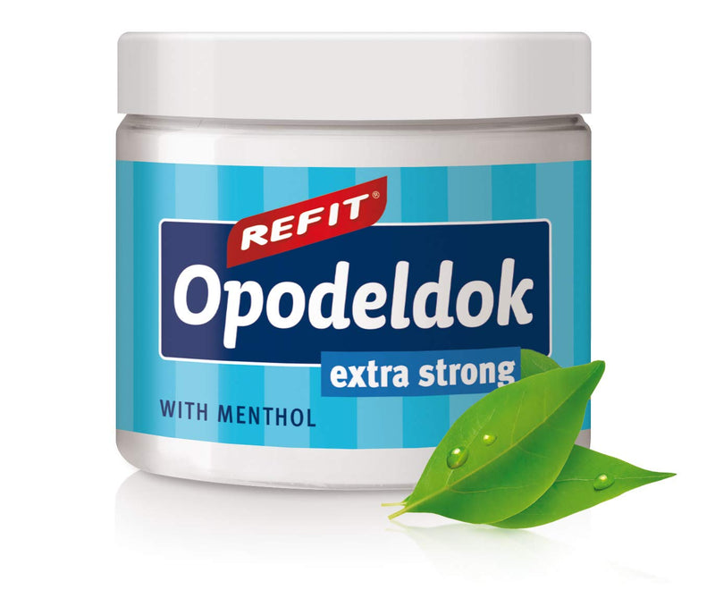 [Australia] - REFIT® Opodeldok Extra Strong 200 ml - Extra Pain Gel - Proven Herbs & Refreshing Menthol - Lavender & Rosemary Extracts - for Back, Muscles & Joints Menthol - Extra Strong 200 ml (Pack of 1) 