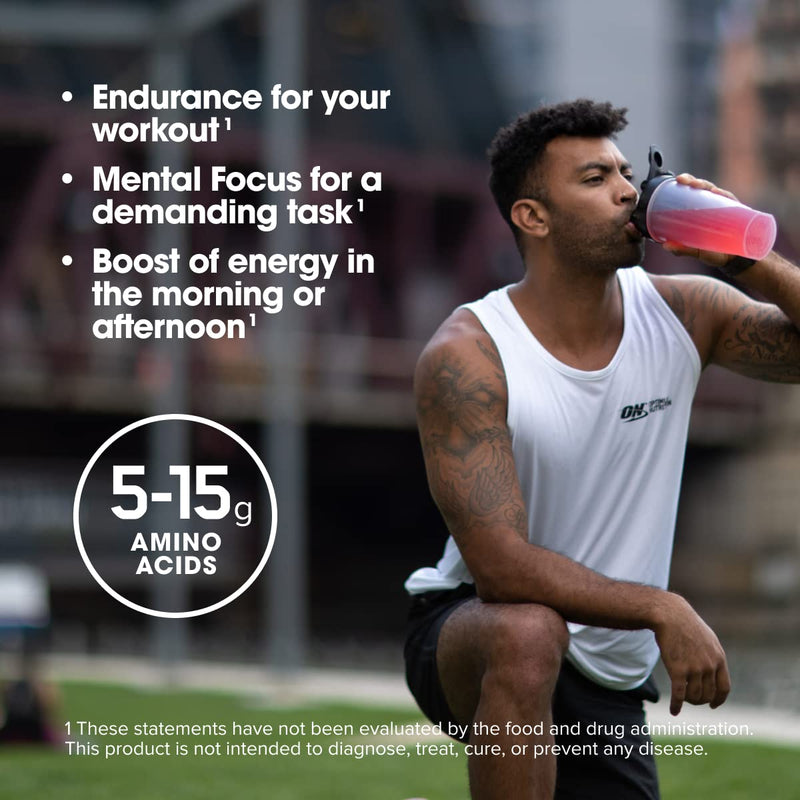 Optimum Nutrition Amino Energy - Pre Workout with Green Tea, BCAA, Amino Acids, Keto Friendly, Green Coffee Extract, Energy Powder - Watermelon, 30 Servings (Packaging May Vary) 9.5 Ounce (Pack of 1)