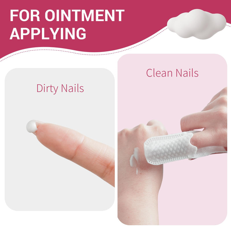 60 Counts Baby Tongue Cleaner and Oral Teeth Finger Toothbrush, Mouth and Gum Dry Wipes,for Newborn,0-24 Months Infants,Toddlers 60