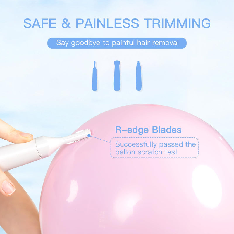 [Australia] - Nose Hair Trimmer for Women and Men, 3-in-1 Electric Facial Hair Removal Rechargeable Portble Waterproof Face Shaver Razor for Nose Ear Eyebrow Peach-Fuzz Lips Chin FT3001 