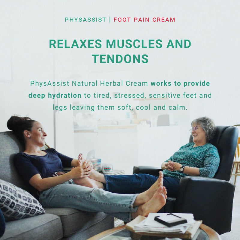[Australia] - PhysAssist Soothing Foot Cream to Feet and Legs. 4 oz Jar 4 Ounce (Pack of 1) 