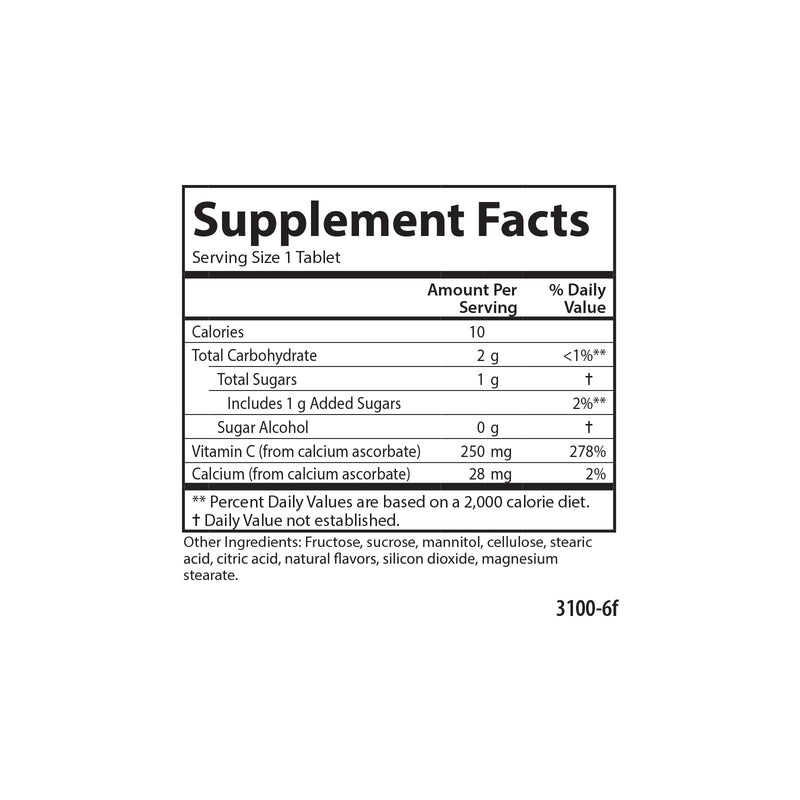 Carlson - Kid's Chewable Vitamin C, 250 mg, 1 g of Sugars, Immune Support & Optimal Wellness, Antioxidant, Tangerine, 60 Vegetarian Tablets (Pack of 2) 60 Count (Pack of 2)