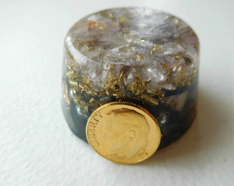 [Australia] - Amethyst, Ametrine Orgone Generator Energy Accumulator 528Hz/7.83Hz/Advance Harmonics Many Beautiful Ingredients and Colors!! (Amethyst, Ametrine) Amethyst, Ametrine 