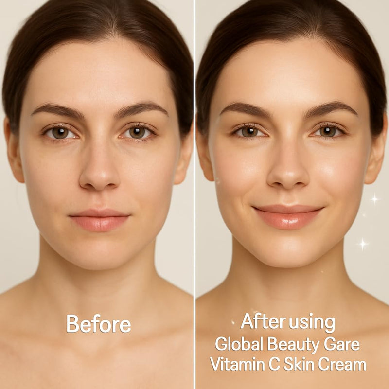 Global Beauty Care Glowing Vitamin C Skin Cream - Radiant Face Moisturizer to Improve Appearance of Uneven Skin Tone with Niacinamide, AHA & Vitamin E, Antioxidant Glow Support, 1.7 fl oz (1 Pack) 1.7 Fl Oz (Pack of 1)