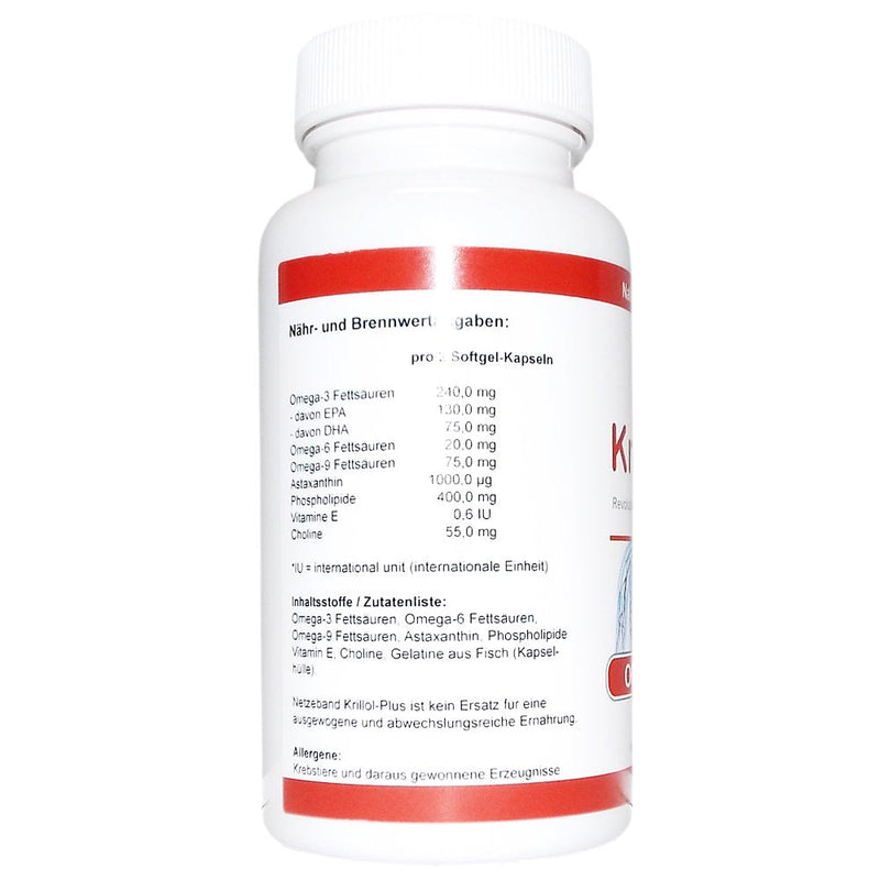 [Australia] - Netzeband Krill Oil 90 Capsules Premium Krill Oil Omega 3,6,9 and Astaxanthin Maximum Values 