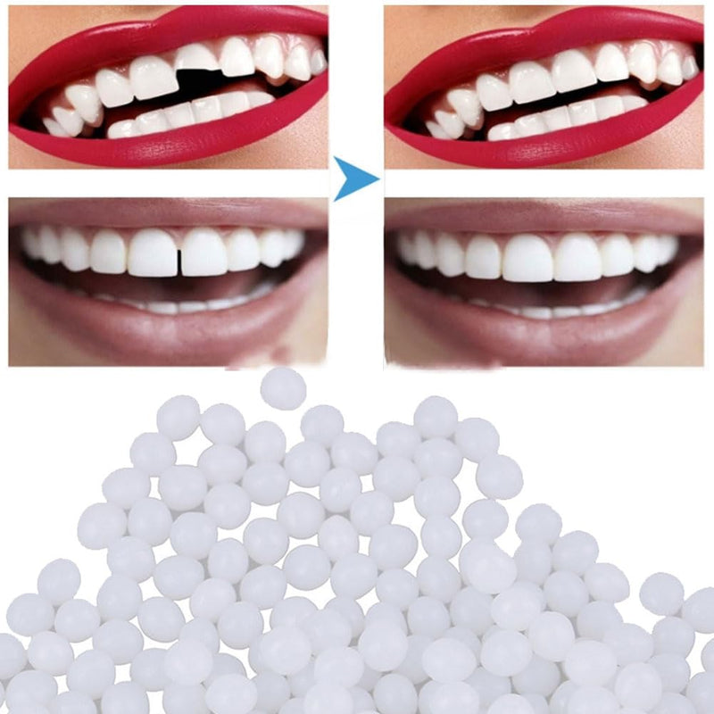 [Australia] - Artificial dentures, 100G temporary tooth repair beads, instant veneers dentures, temporary dentures set, temporary tooth repair, for missing tooth fractures, gum filling material 