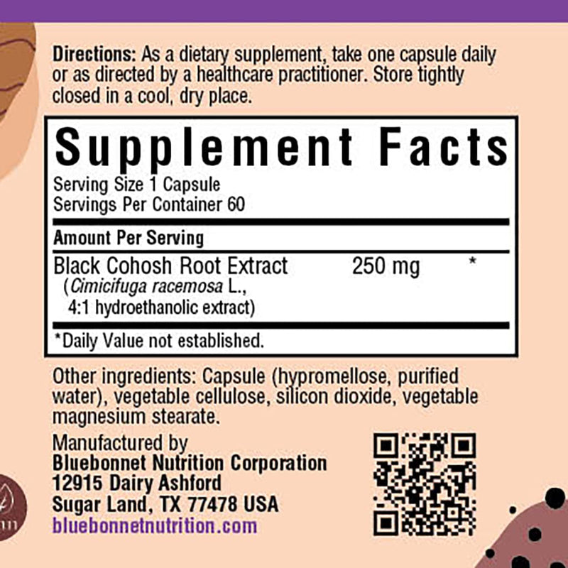 [Australia] - BlueBonnet Black Cohosh Root Extract Supplement, 60 Count, White 