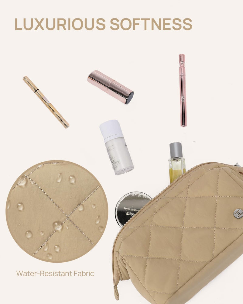 Telena Puffer Makeup Bags with Diaper Bag Totes