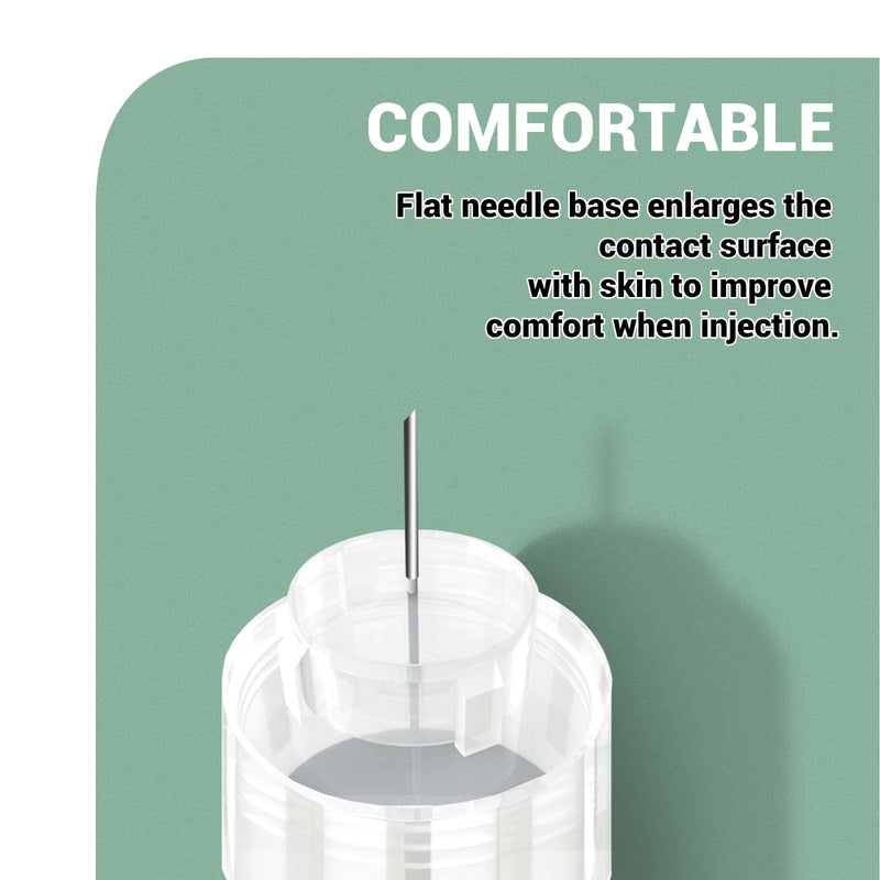 [Australia] - Pen Needles 32g 4mm Ultra Fine, Diabetic Needles for Insulin Injections, Compatible with Most Diabetes Pens, 100 Count 4mm x 32G (5/32”) 
