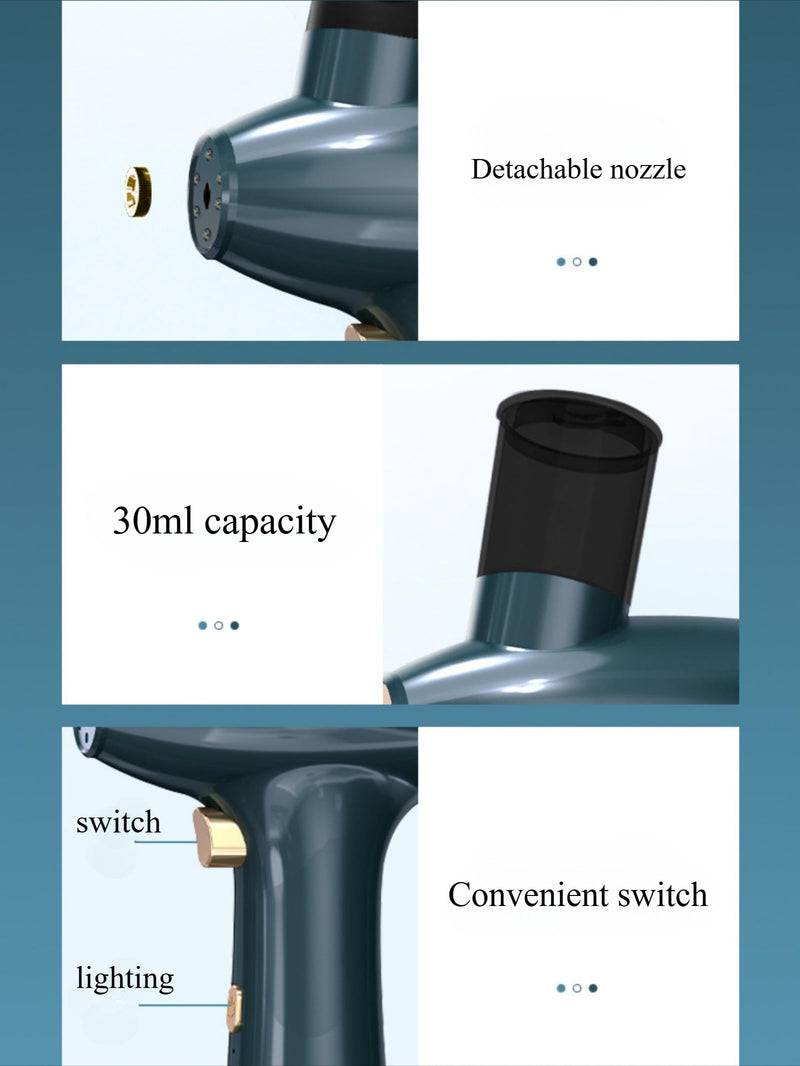 [Australia] - Nano Facial Mister, 0.38mm Fine Mist for Dry, Oily, Sensitive Skin,face Steamer for Facial(Not Heated),Face Nano Spray，Handheld Face Mister，Hydration，Facial Mist 