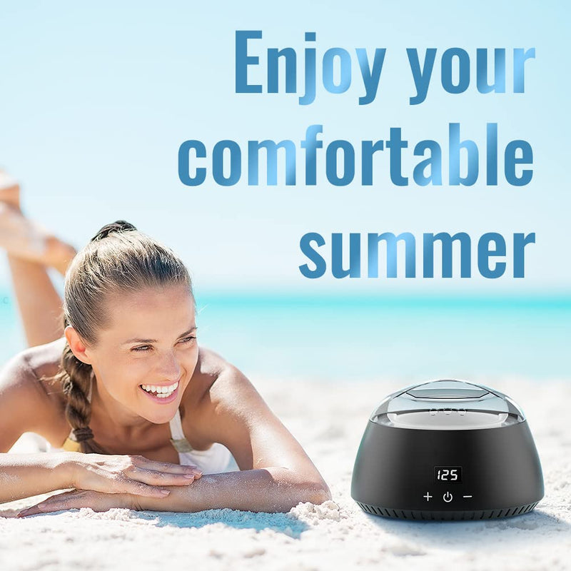 [Australia] - CITHOT Waxing Set LCD, Wax Hair Removal 4 Wax Beans 20 Wooden Spatulas, Wax Warmer Hair Removal at Home 1.25 kg (Pack of 1) Black 