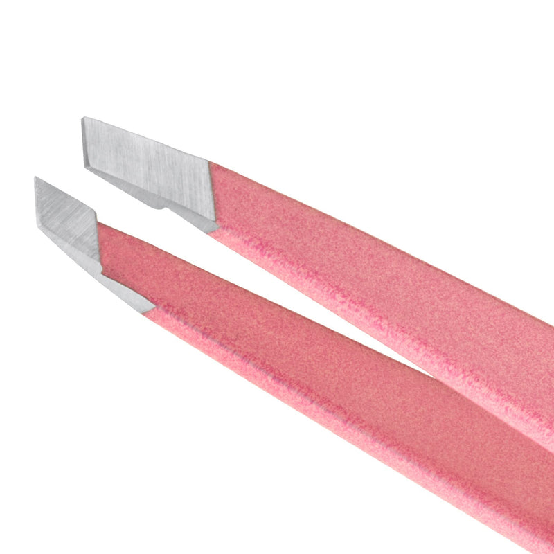 Tweezerman Exclusive Eyebrow Razor & Tea Rose Mini Slant Tweezer Stainless Steel & Tea Rose