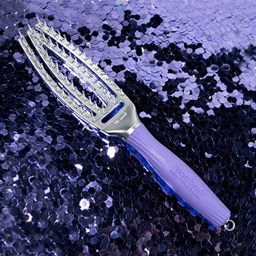 Olivia Garden Finger Brush Scalp-Hugging & Vented Paddle Hair Brush FB Small