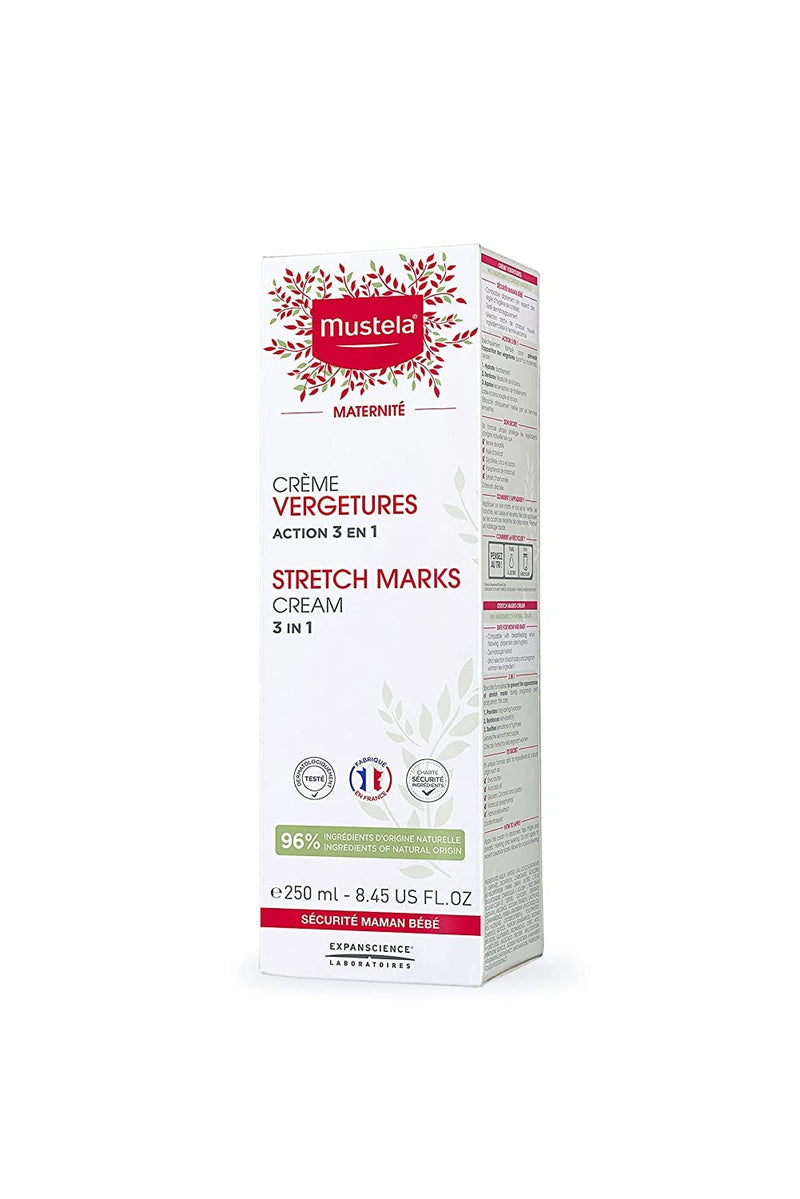 [Australia] - Mustela Maternity Stretch Marks Cream for Pregnancy - Natural Skincare Massage Moisturizer with Natural Avocado, Maracuja & Shea Butter - Lightly Fragranced or Fragrance Free - Various Sizes 8.45 Fl Oz 