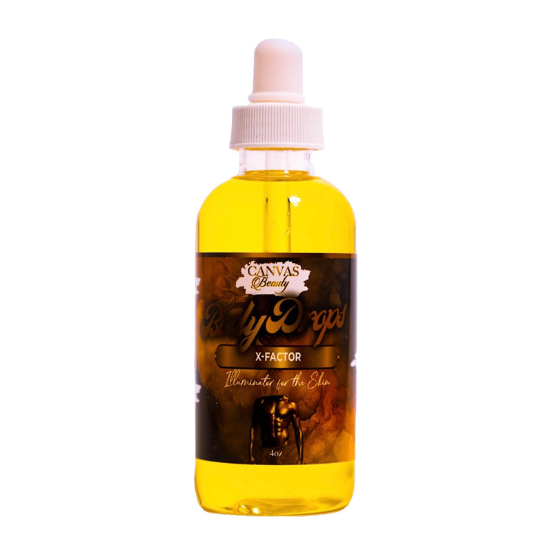 Canvas Beauty Body Drops – X-Factor Fragrance Body Oil with Coconut Oil, Hydrating Perfume Body Drops for Radiant Skin, 4 oz