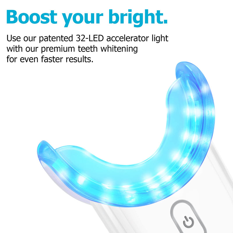 [Australia] - Teeth Whitening Kit Gel Pen Strips - Ollm Specially Formulated for Sensitive Teeth, Gum, Braces Care 32X LED Light Tooth Whitener, Professional Oral Beauty Products Dental Tools 2 Mouth Trays White 