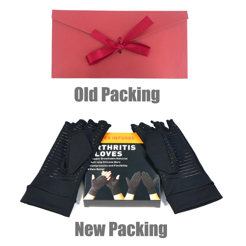 Arthritis Copper Compression Gloves – Highest Infused Copper Content, Comfortable Fit for Men and Women, Alleviate Rheumatoid Pains, Ease Muscle Tension, Relieve Carpal Tunnel Aches (L) Large (1 Pair)