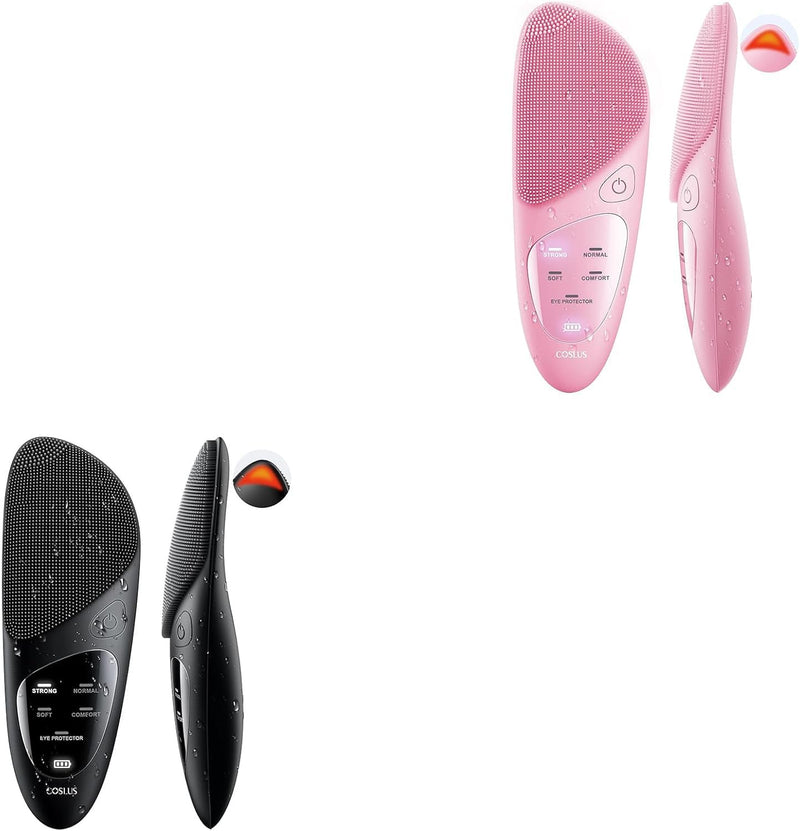 Silicone Face Scrubbe, 4 Cleansing Modes, Electric Face Brush for Men & Women Cleaning, Exfoliating, Massaging