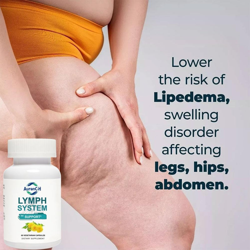 Lymph System Support Supplement – Lymphatic Drainage Supplement with Dandelion Extract, Cleavers, Burdock Powder and Cleanse Lymph Hair/Skin/Nails Supplements Dietary Healthcare 60 Count
