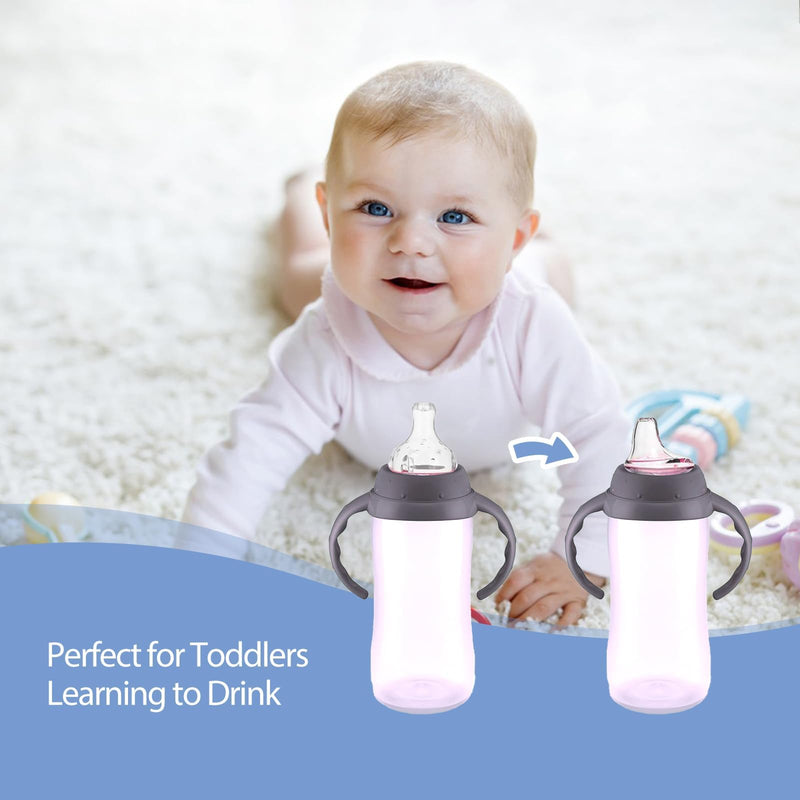 [Australia] - 4/6 Packs Replacement Silicone Spout Compatible with NUK Learner Cup & Active Cup, Soft Transition Spout for Sippy Cups, Leak-Proof, BPA-Free, Easy to Clean Medium Flow (6 Pack) 6 Packs 