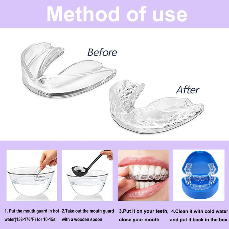 [Australia] - Mouth Guard for Grinding Teeth at Night,8 Pack Night Guards for Teeth Grinding,Teeth Grinding Mouth Guard for Sleep Upgraded Material,Mouthguards for Grinding of Teeth 2.5 Inch 