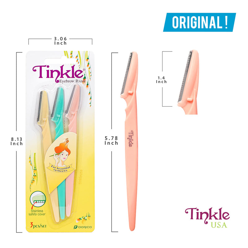 Tinkle Eyebrow Razor, 3ct per pack (3pk) 3pk