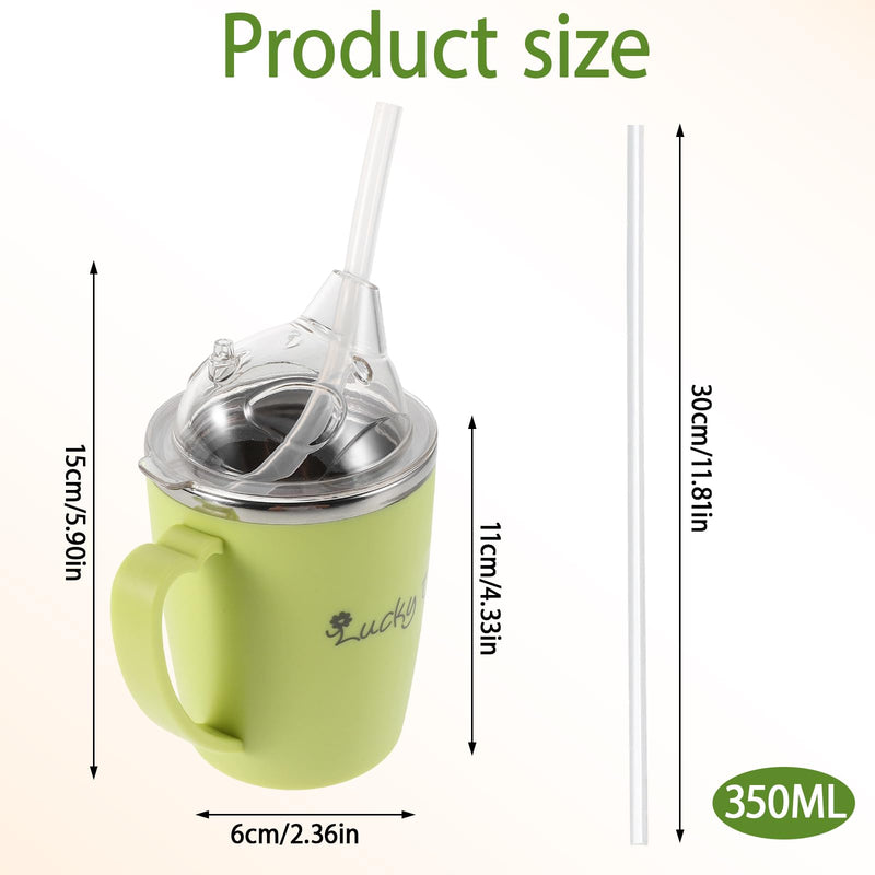 Beakers for Elderly, Sippy Cup for Adults Non Spill, Adult Drinking Cup for Elderly with 30 Cm Straw, 350 Ml Capacity Spill Proof Cups, Drinking Aids for Elderly and Disabled Individuals, Bedside Hydr