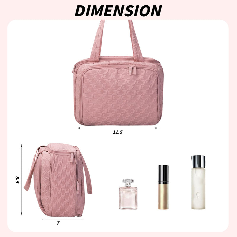 SUNRISING Tote Bag + Travel Toiletry Bag Pink