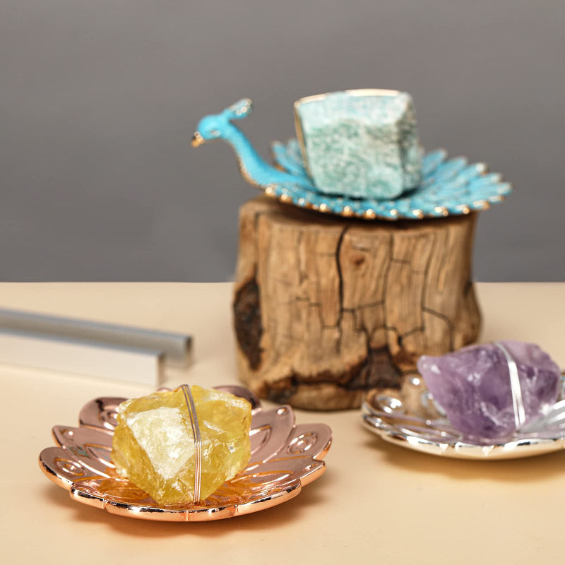 [Australia] - Biofield Therapy Mindfulness Tuning Fork Kit,Mind and Body Healing, Healing Crystal Kit, Anxiety & Stress Relief, Inner Peace, 741hz Solfeggio Frequencies for Throat Chakra,Peacock Blue-Throat 